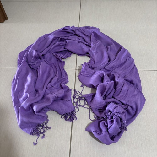 Scarf used, purple, ideal for summer