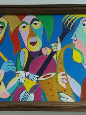 Painting 34/28 Musicians