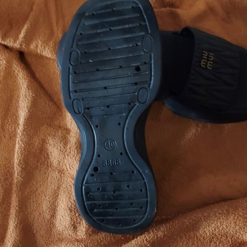 Slippers used size 40 black with anatomical memory foam sole