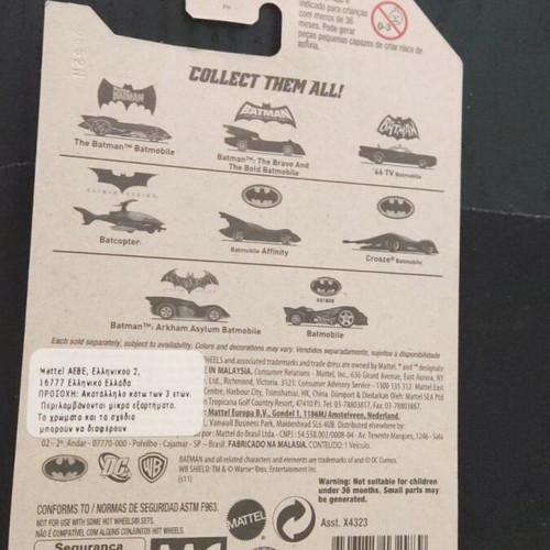 Hot Wheels Batman Arkham Asylum Batmobile new