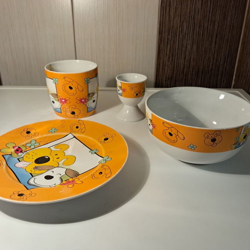Espiel Children's Porcelain Dinner Set 4 Pieces Like New