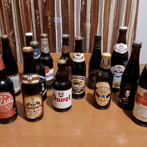Beer bottles for collection