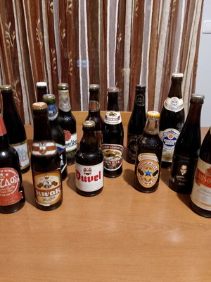 Beer bottles for collection
