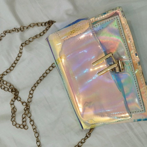 Crossbody bag used, small size, multicolor