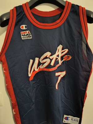 Champion 1996-99 USA David Robinson #7 basketball jersey