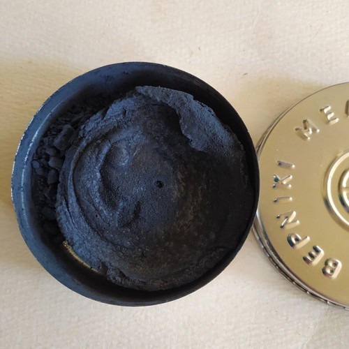 Authentic Vintage Greek Army Shoe Polish Tin