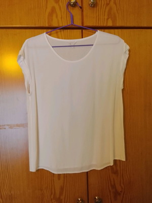 Esprit women's summer blouse like new, white, size L