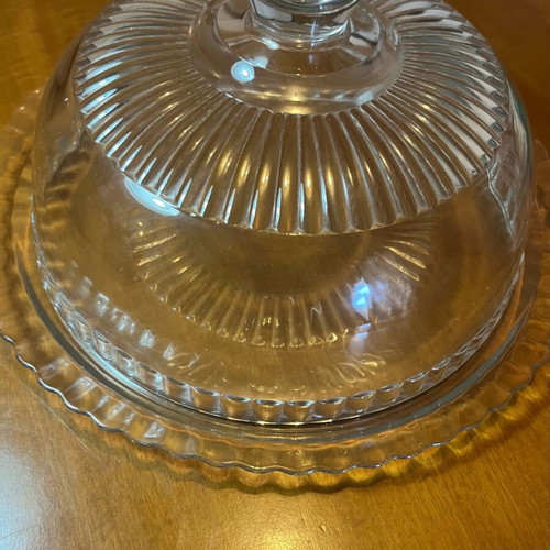 Arcoroc France Vintage γυάλινη τουρτιέρα με καπάκι σαν καινούργιο