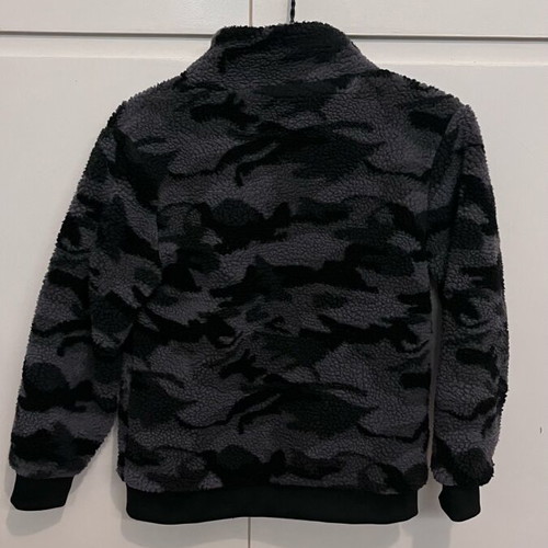 Hashtag Fleece Jacket With Zipper Army Grey 12y used