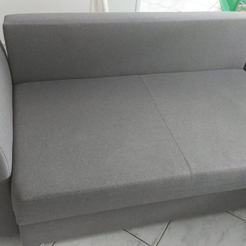 Modello corner sofa with cushions, grey, semi-waterproof fabric