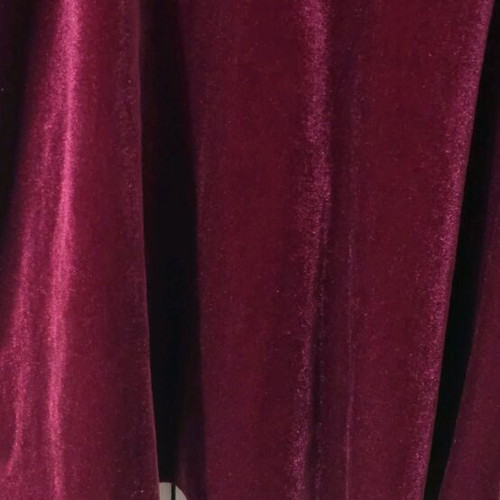 Velvet blouse with pearls new, red one size