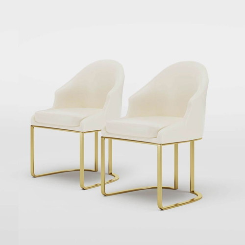 Modern beige dining chair set of 6, new