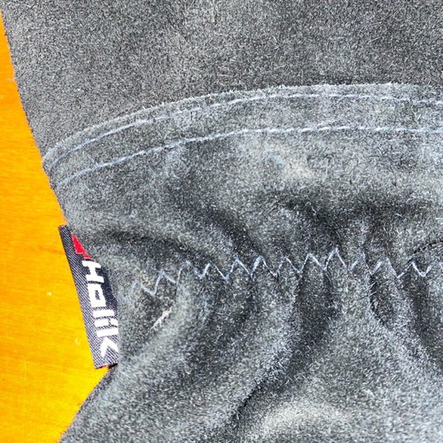 Leather work gloves new, heat resistant up to 250°C, size medium