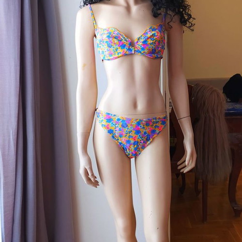 Printed bikini used, size M-L