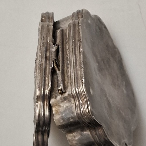 Silver engagement box used, 6.5x5.5x2 cm