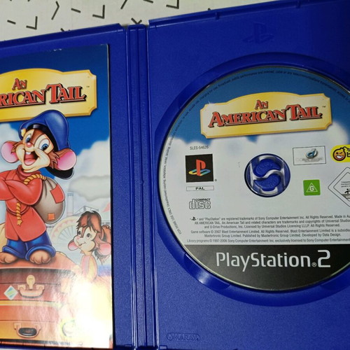 An American Tail game for Sony PS2 used, complete and functional