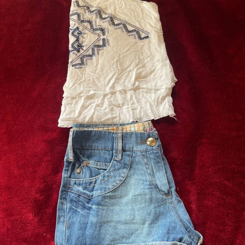 Women’s set Ysatis shorts and Anel ribbed top used