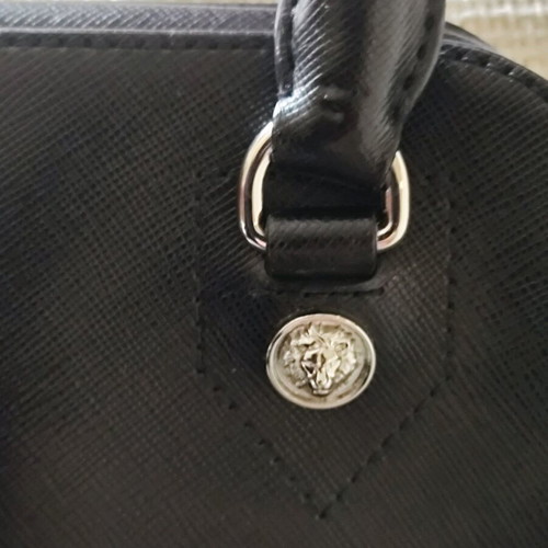 Versus Versace Saffiano Leather Crossbody Bag like new, black