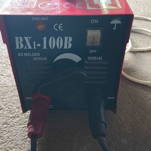 Bx-1 100b MMA Welder used with cooling fan and overheat lamp