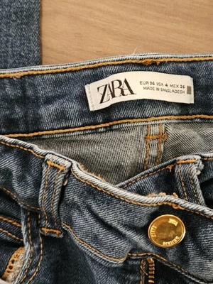 Zara women's pants size 36 pack of 3 like new, blue