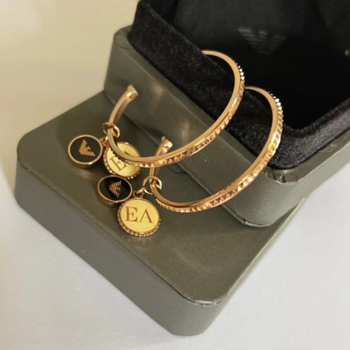Emporio Armani earrings like new, gold color
