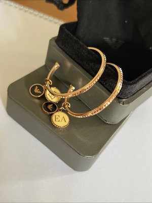 Emporio Armani earrings like new, gold color