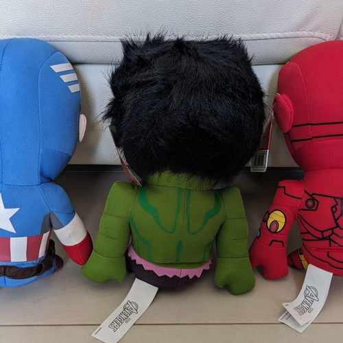 Marvel Avengers plush toys Iron Man, Captain America and Hulk new