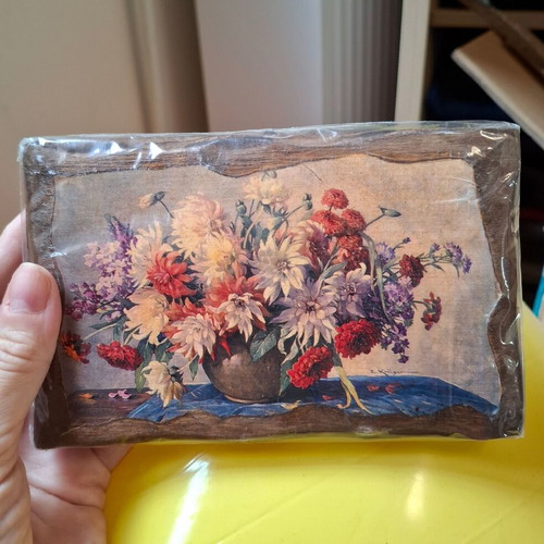 Flowers in Autumn art print on wood by Erich Krüger