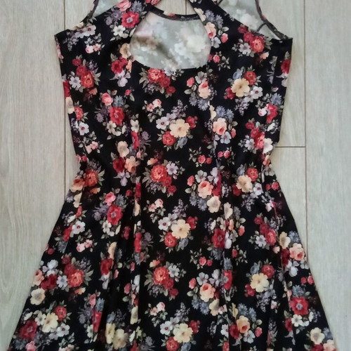 Extreme mini dress like new, size S, multicolor