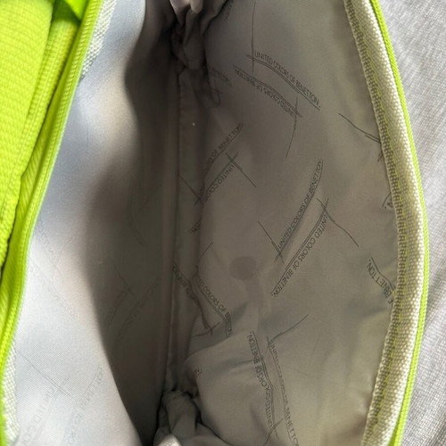 Benetton green travel vanity bag like new