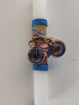 Bicycle candle new, handmade Easter