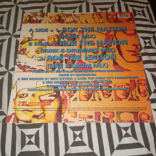 Rob 'N' Raz Featuring Leila K Rok The Nation The Remixes 12" vinyl maxi-single