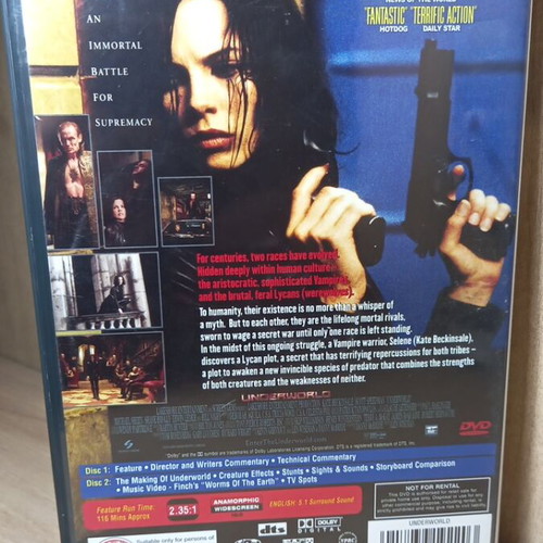 Underworld trilogy DVD with English subtitles