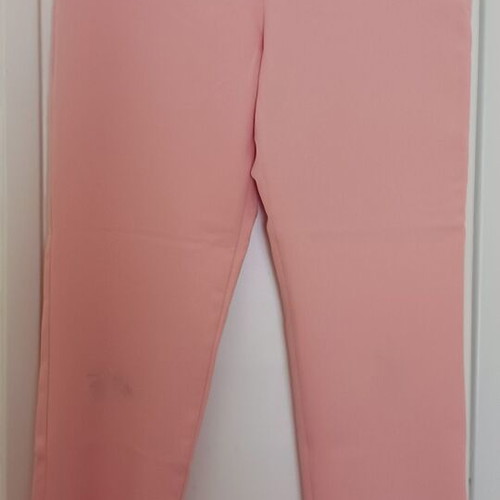 Glamorous high-waisted pants used, peach color, size M