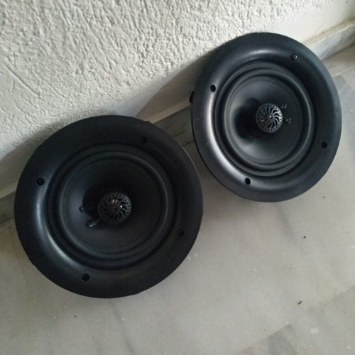Pair of 2-Way 120W Ceiling Speakers used with Crossover