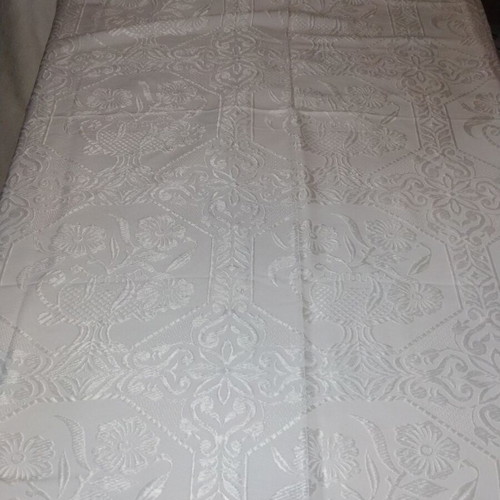 Quilted coverlet with satin thread like new, set of two