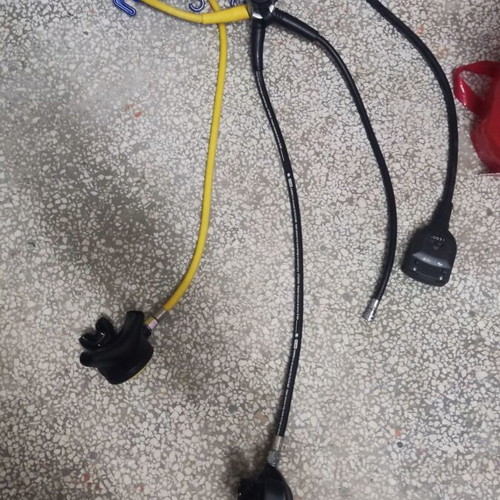 Diving set used with Aqua Lung octopus and Suunto Eon computer