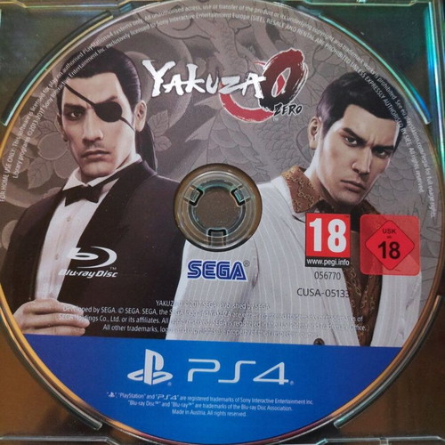 Yakuza Zero for PlayStation 4 like new