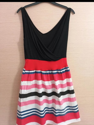 Cocktail dress like new, black and red, size M