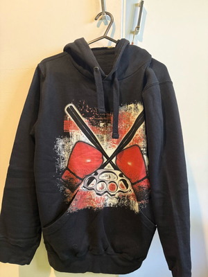 Black sweatshirt with print used, size S