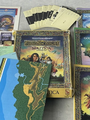 Forgotten Realms Maztica Campaign Set TSR 1056 used, complete AD&D 2nd Edition