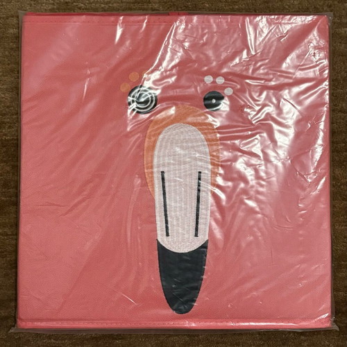 Déglingos flamingo storage box new 32x32x32 cm
