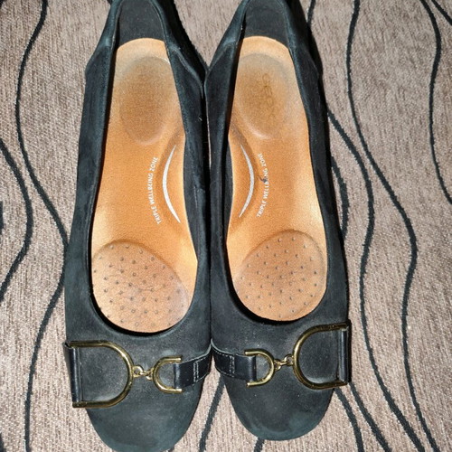 Geox ballerinas used size 39 black with anatomical insole
