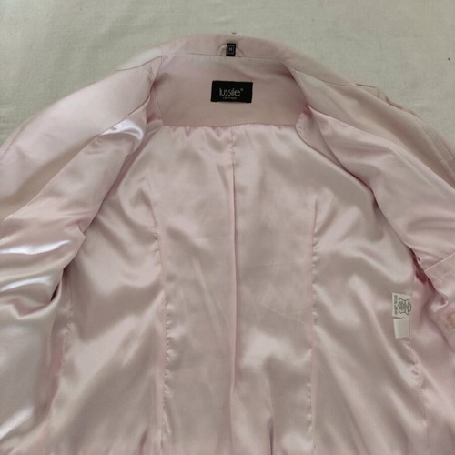 Lussile Leather Jacket Like New, Baby Pink, Size Medium