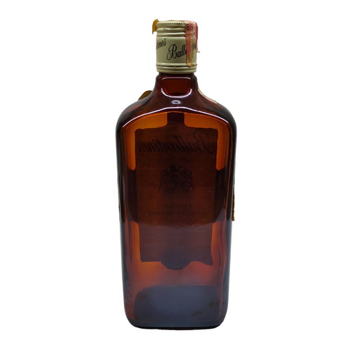 Empty Ballantine's Finest Scotch Whisky bottle 1970s used, vintage