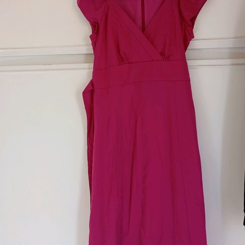A-Style summer midi dress fuchsia like new, size M