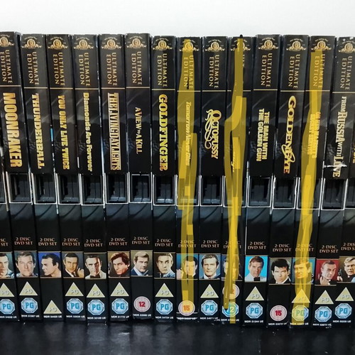 James Bond 13 DVD 2 Disc Edition Collection used, Greek subtitles