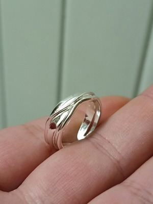 Triple women's adjustable ring 925 silver plated new
