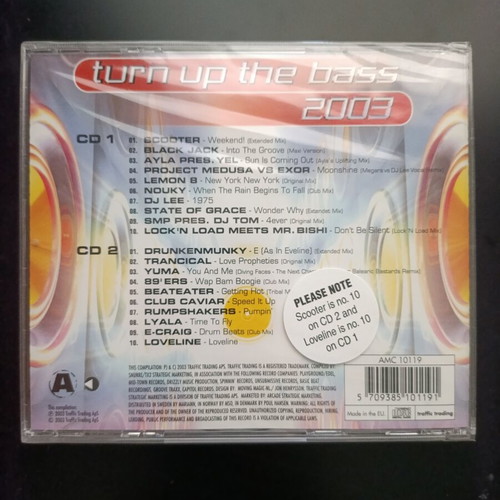Turn Up the Bass 2003 Volume 1 2CD electronic