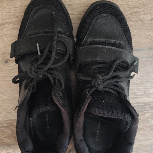 Zara men's sneakers size 44 used, black